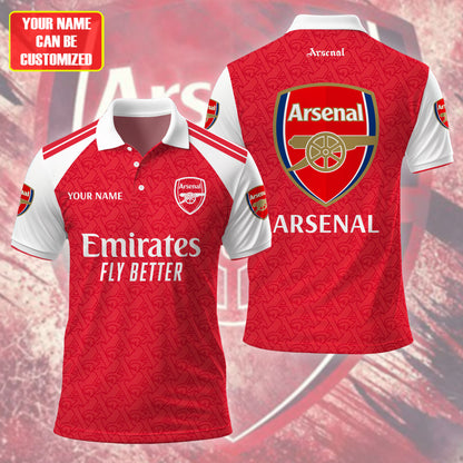 Personalized Arsenal 3D Full Printing Set , Arsenal Shirt , Zipper Polo, Hoodie , Short , Polo ,hawaii