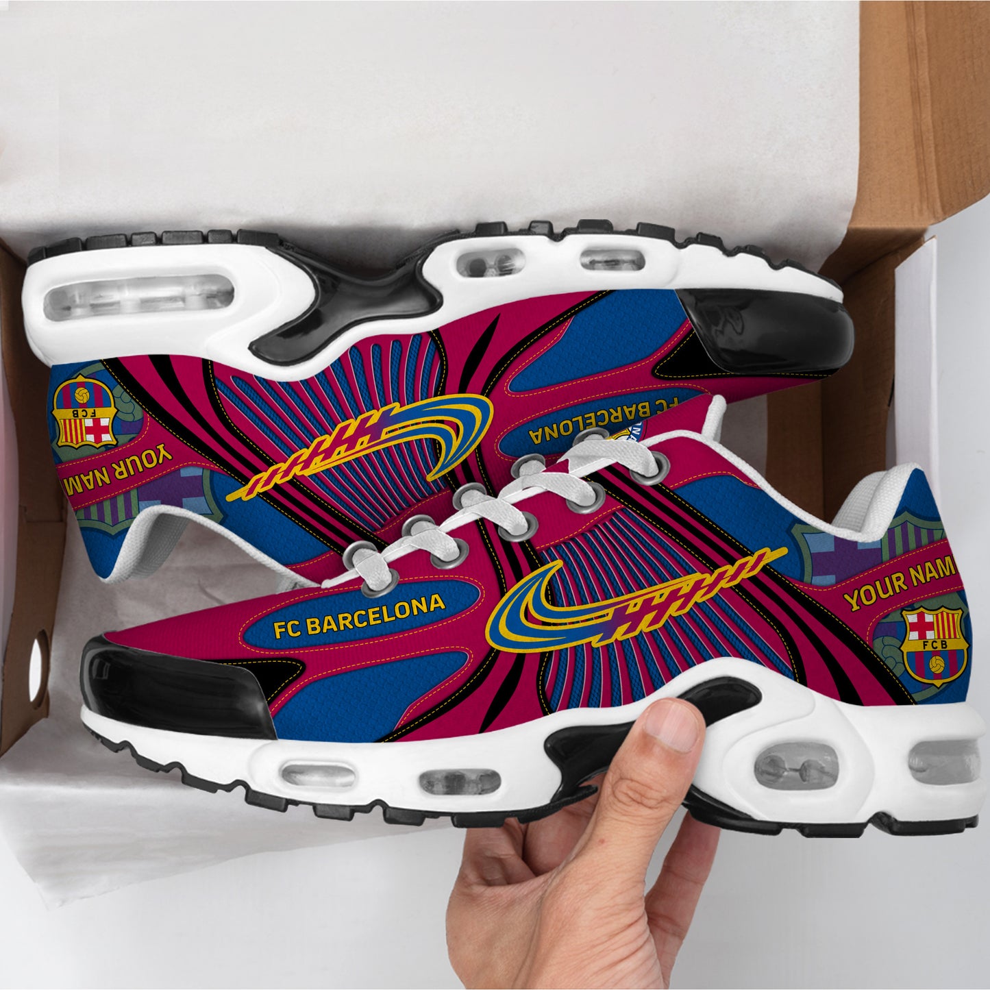 Personalized Barcelona FC Air Cushion Sneaker