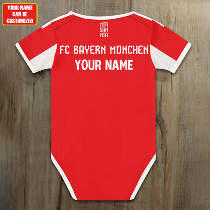 Customized Bayern Munich Soccer Jersey , Baby Rib Bodysuit Sizes