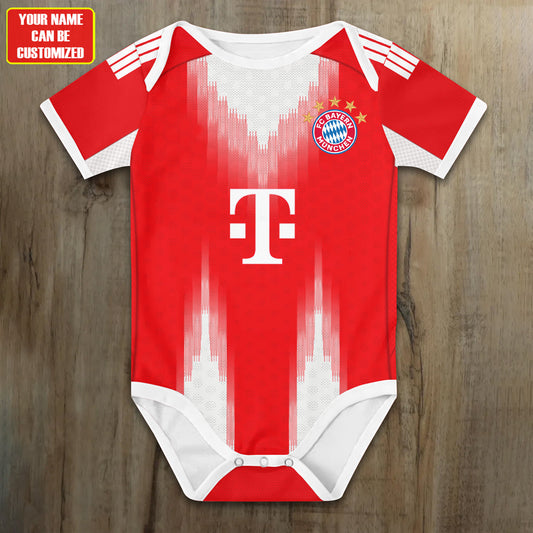 Customized Bayern Munich Soccer Jersey , Baby Rib Bodysuit Sizes