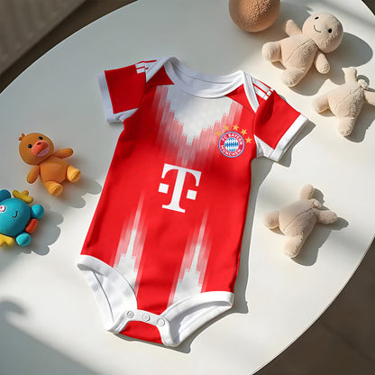 Customized Bayern Munich Soccer Jersey , Baby Rib Bodysuit Sizes