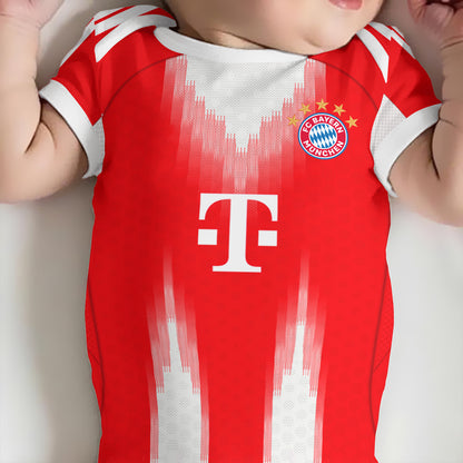 Customized Bayern Munich Soccer Jersey , Baby Rib Bodysuit Sizes
