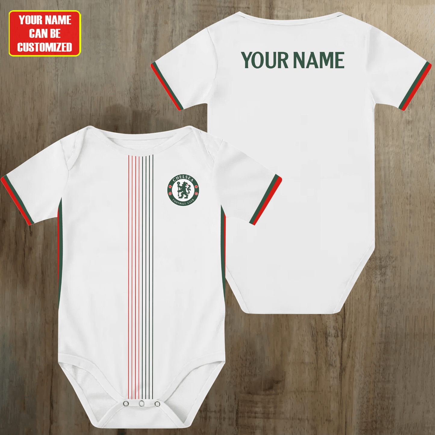 Customized Chelsea Away Soccer Jersey , Baby Rib Bodysuit Sizes