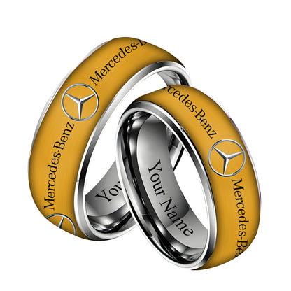 Personalized Merc Plate Custom Alloy Ring