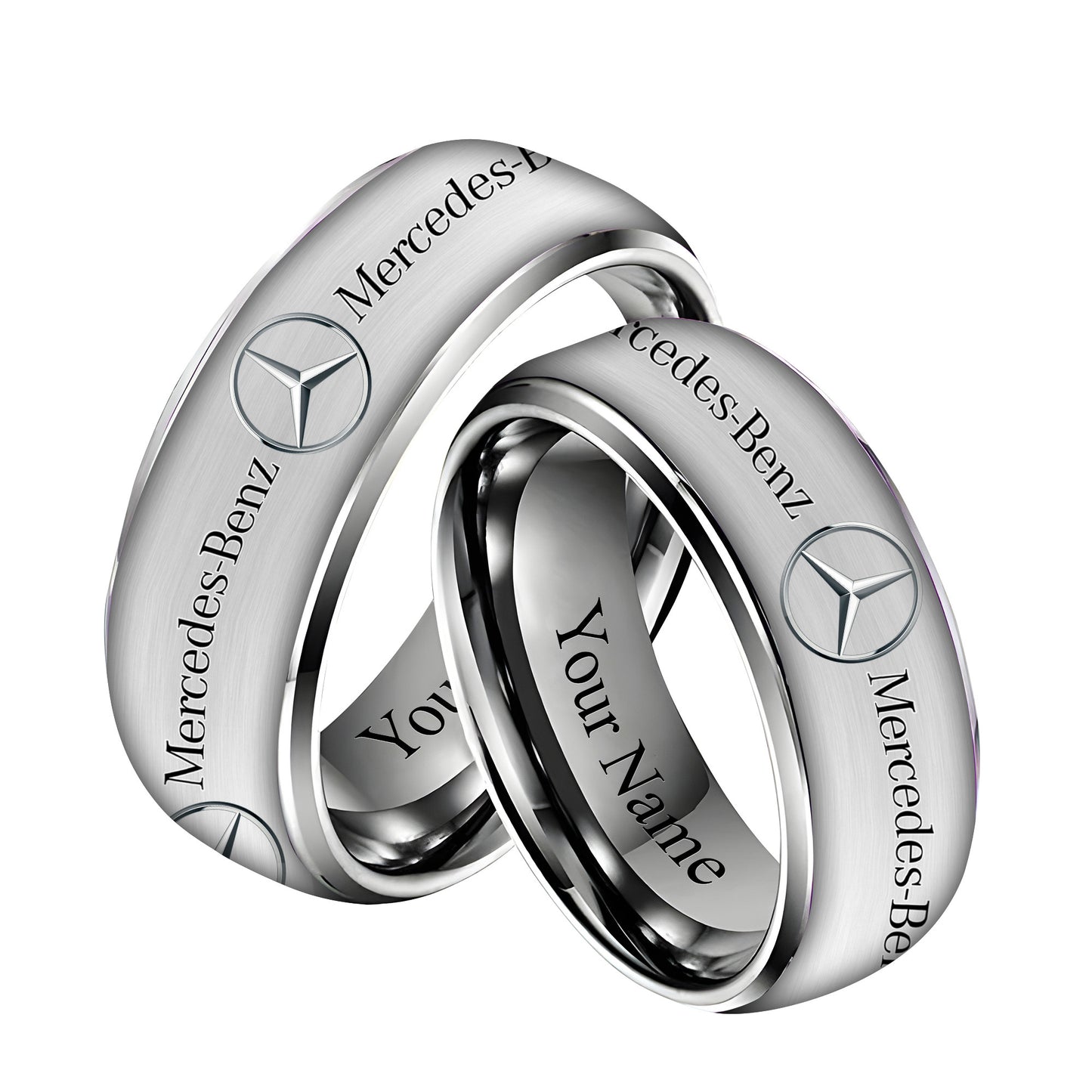 Personalized Merc Plate Custom Alloy Ring