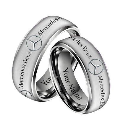 Personalized Merc Plate Custom Alloy Ring