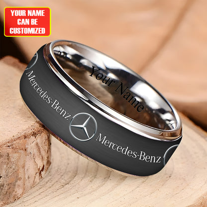 Personalized Merc Plate Custom Alloy Ring