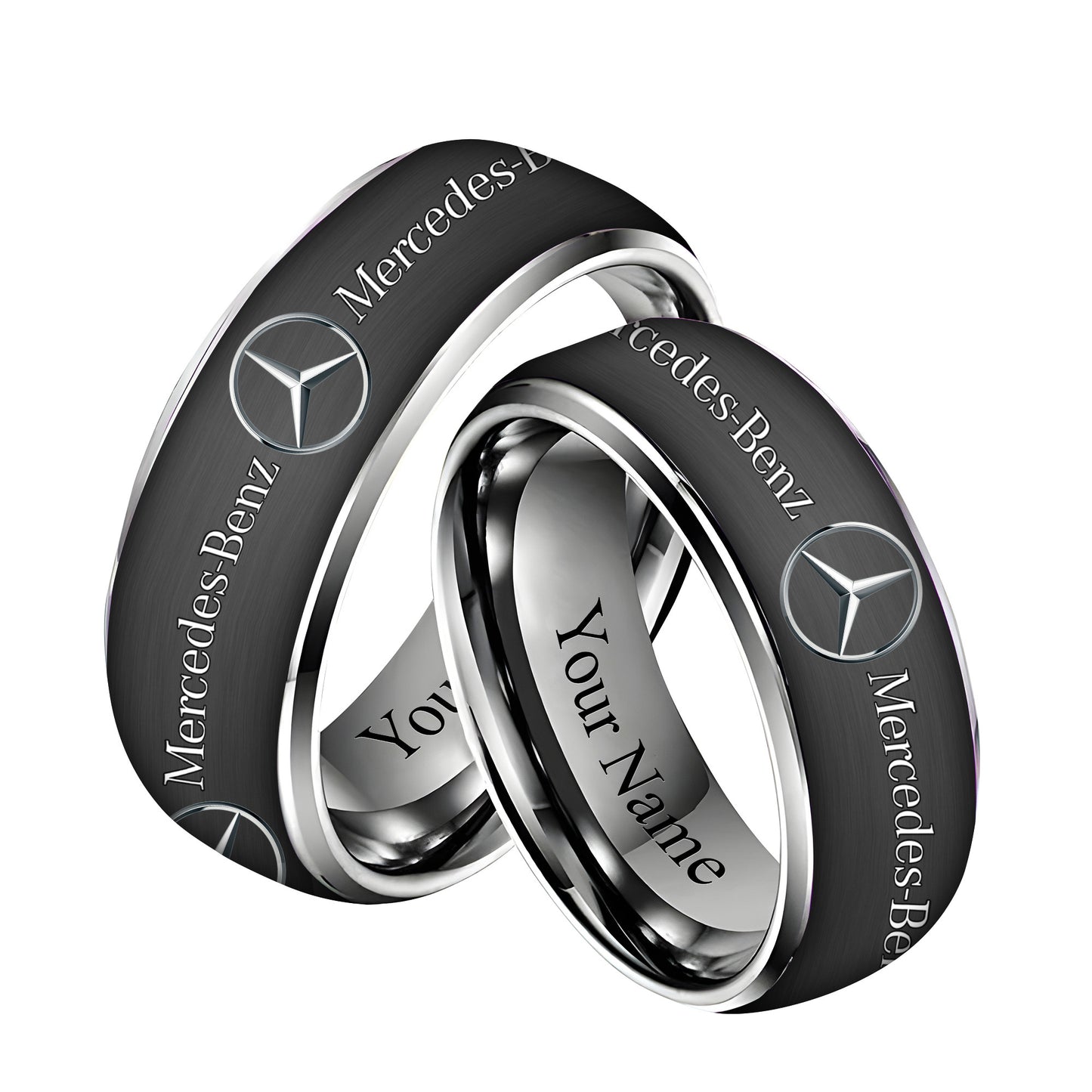 Personalized Merc Plate Custom Alloy Ring