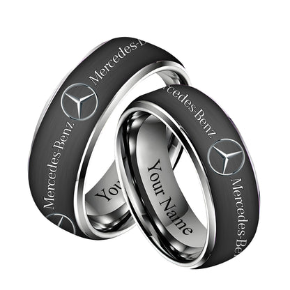 Personalized Merc Plate Custom Alloy Ring
