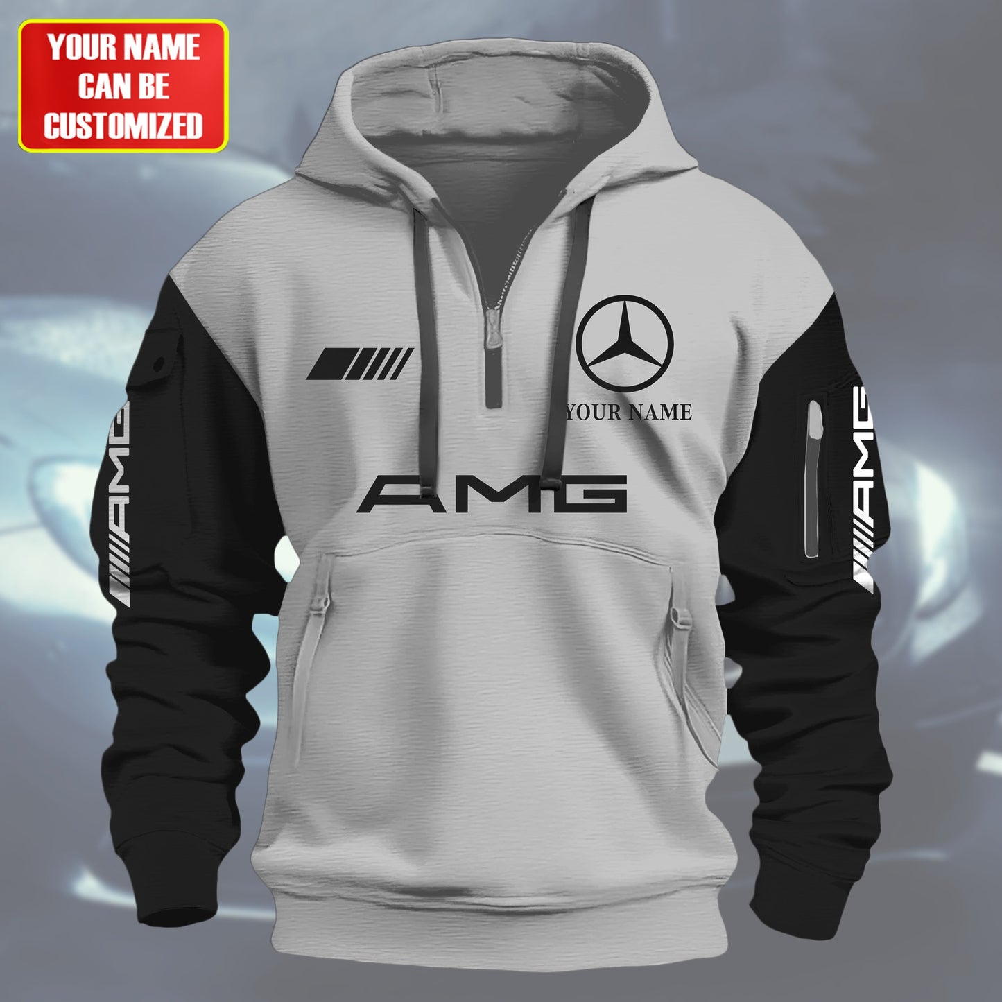 Personalized Merc AMG 3D Cotton Hoodie and Sweatpants set