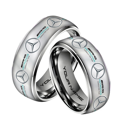 Personalized Merc AMG Petronas Elegant Custom Alloy Ring