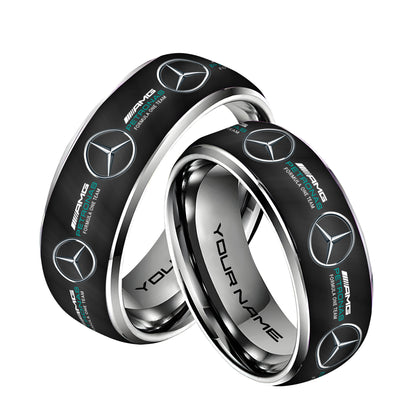 Personalized Merc AMG Petronas Elegant Custom Alloy Ring