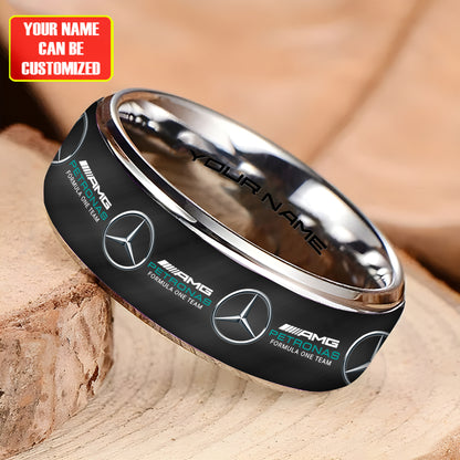 Personalized Merc AMG Petronas Elegant Custom Alloy Ring
