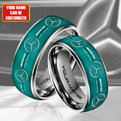 Personalized Merc AMG Petronas Elegant Custom Alloy Ring