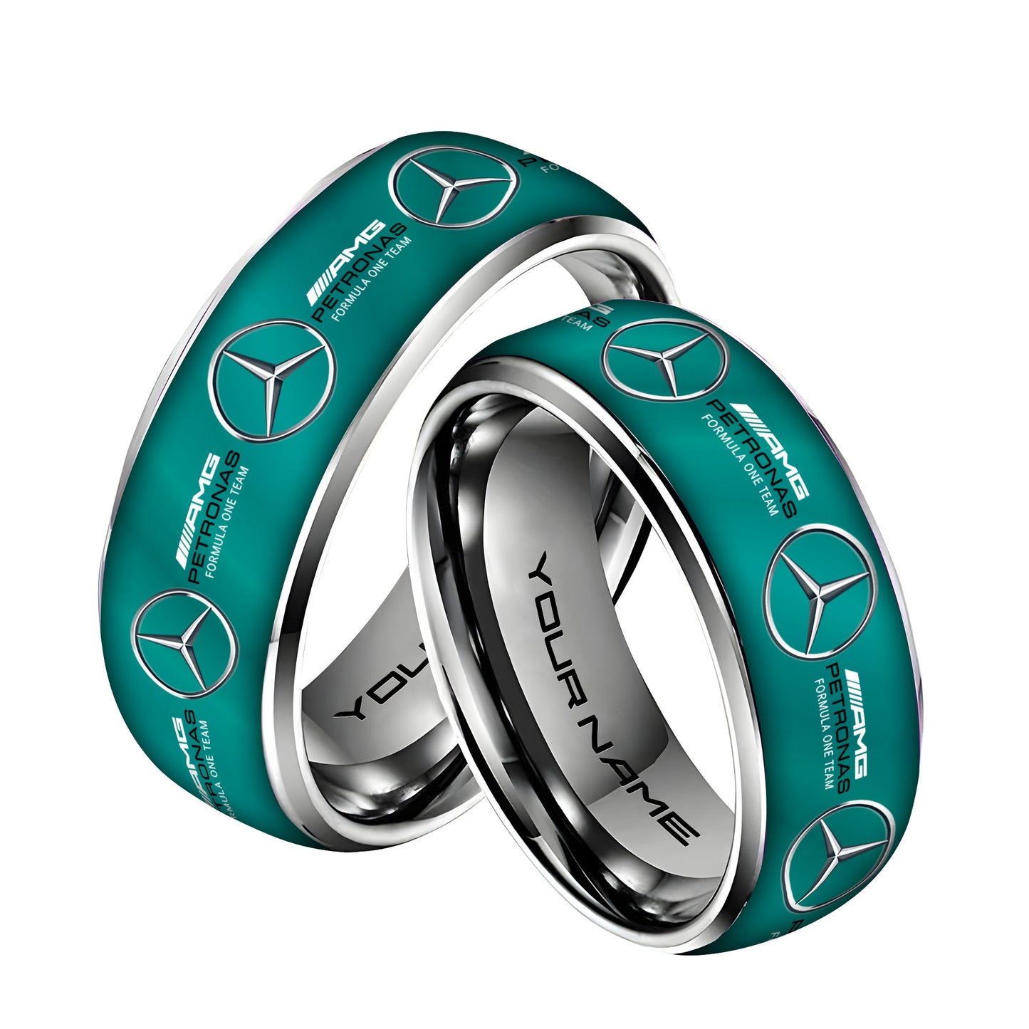 Personalized Merc AMG Petronas Elegant Custom Alloy Ring
