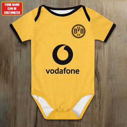 Customized Dortmund Cup Soccer Jersey , Baby Rib Bodysuit Sizes