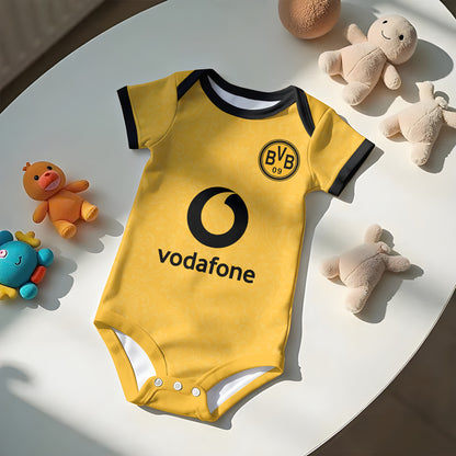 Customized Dortmund Cup Soccer Jersey , Baby Rib Bodysuit Sizes
