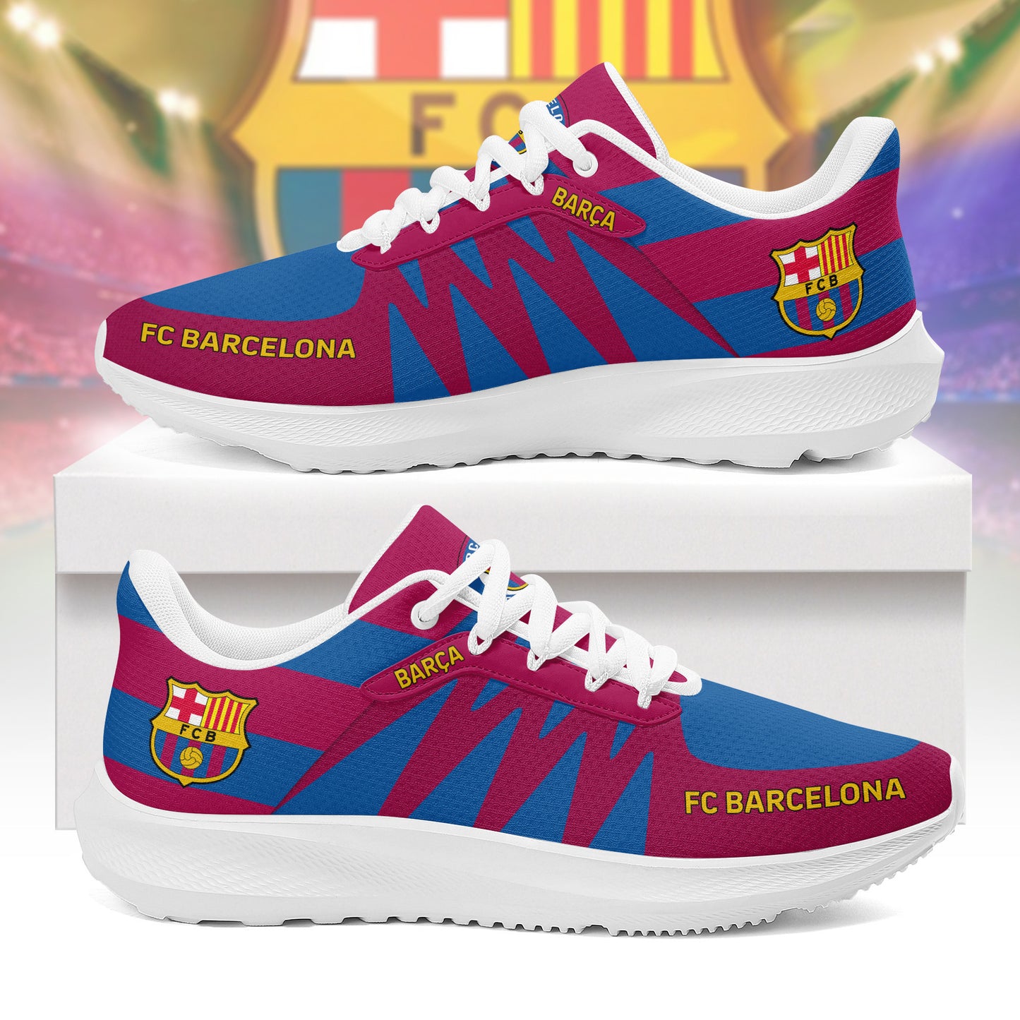 Barcelona FC Running Sport Chunky Custom Sneaker