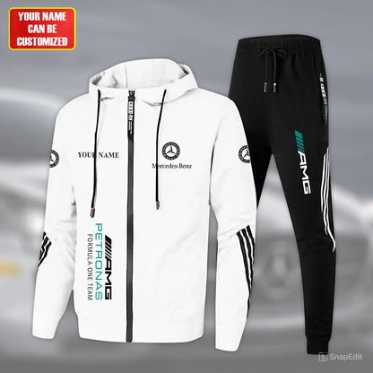 Personalized Merc Petronas Sport All over Printed Hoodie and Sweatpants set