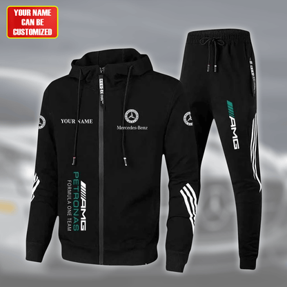Personalized Merc Petronas Sport All over Printed Hoodie and Sweatpants set