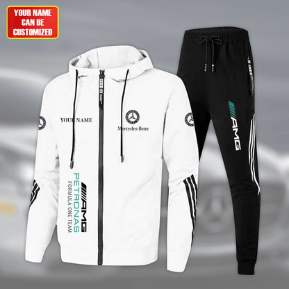 Personalized Merc Petronas Sport All over Printed Hoodie and Sweatpants set