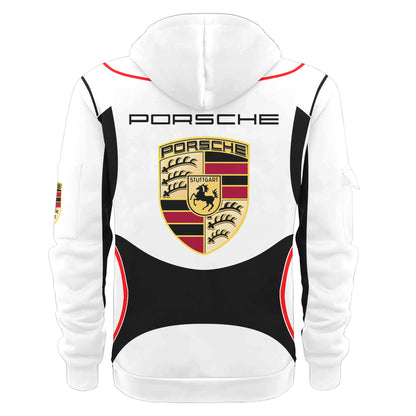 Personalized Pors Motorsport 3D Cotton Hoodie and Sweatpants set