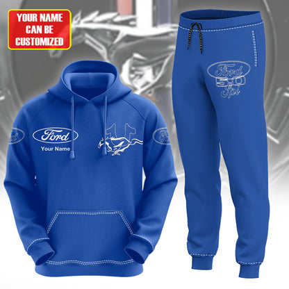 Personalized F Mustang 3D All over Printed Hoodie and Sweatpants set