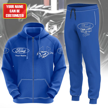 Personalized F Mustang 3D All over Printed Hoodie and Sweatpants set