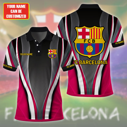Personalized Barcelona FC 3D Full Printing Set , Barcelona FC Shirt , Barcelona Set , Zipper Polo, Hoodie , Short , Polo , hawaii