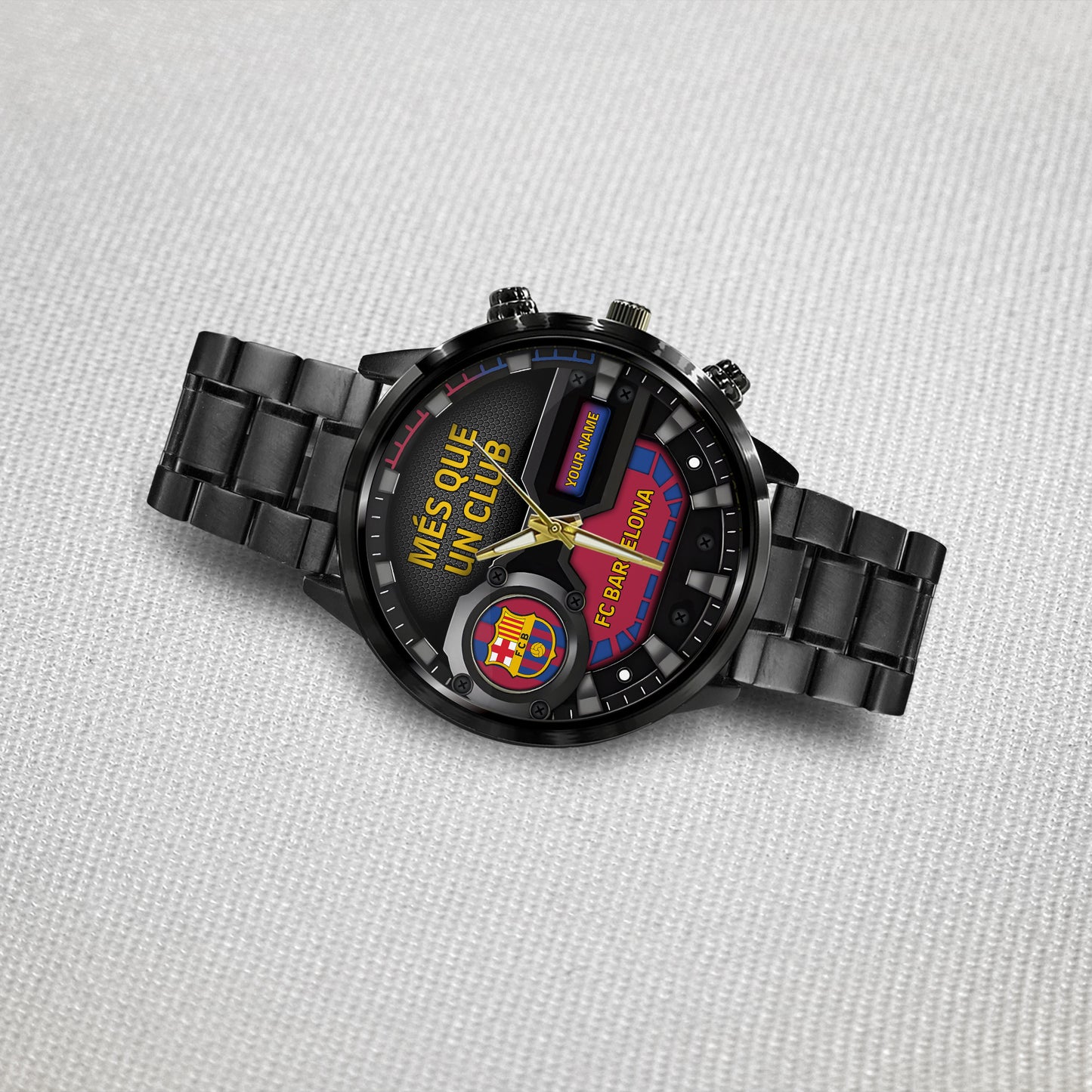 Personalized Barca FC Stainless Steel Watch