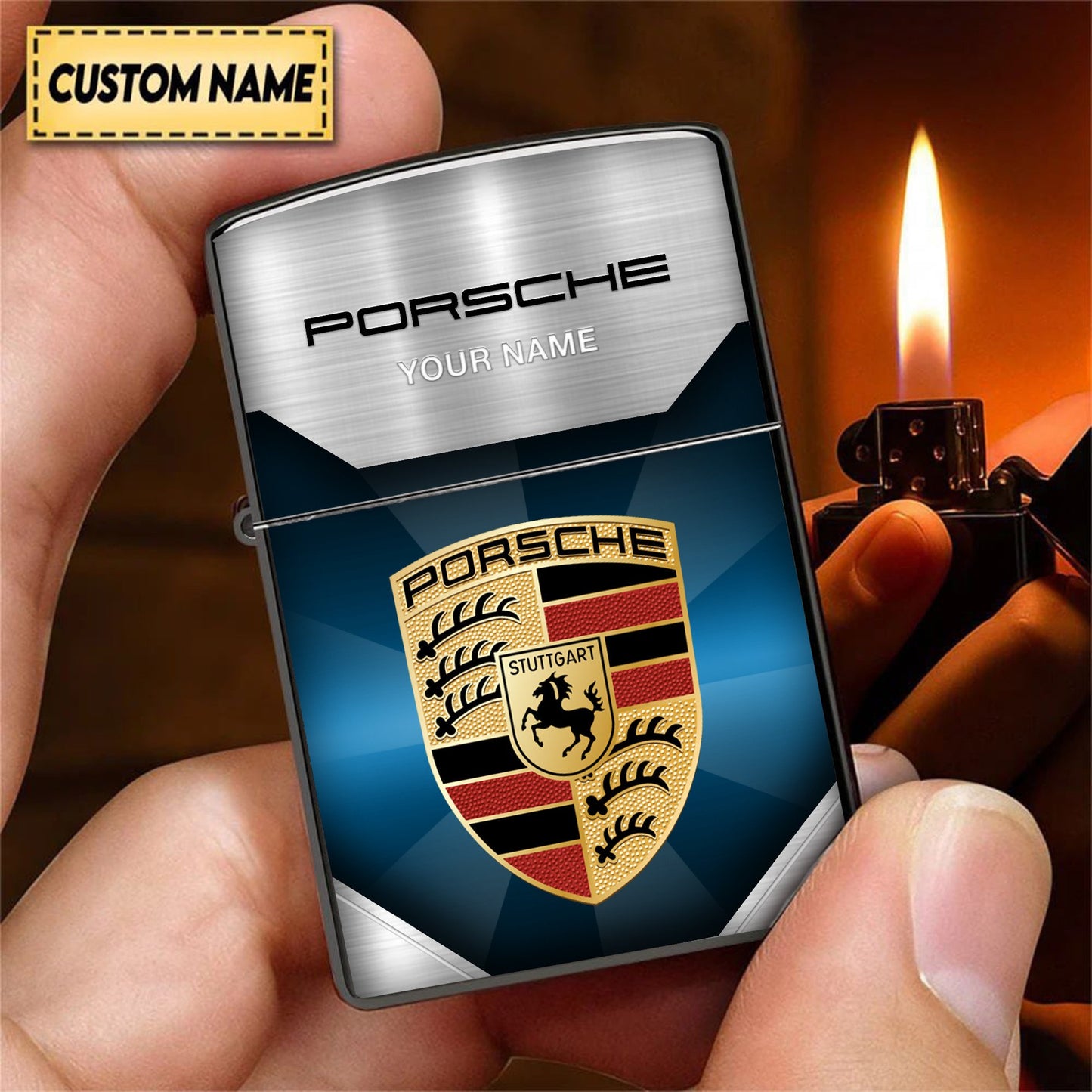 Personalized Pors Elegant Zippo Lighter