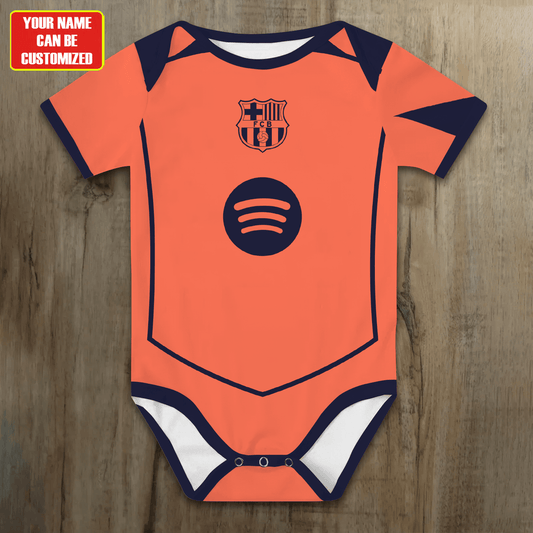 Customized Barcelona Third Soccer Jersey , Baby Rib Bodysuit Sizes