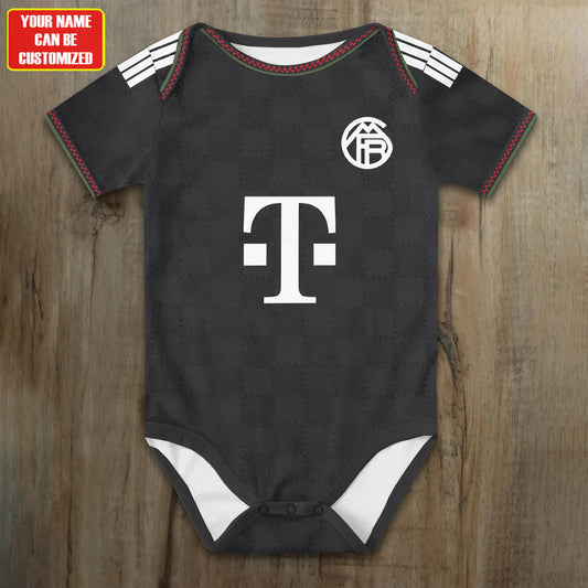 Customized Bayern Munich Third Soccer Jersey , Baby Rib Bodysuit Sizes