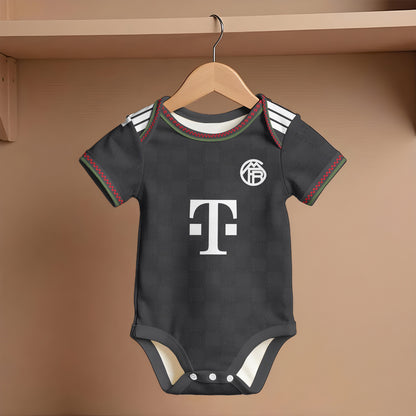Customized Bayern Munich Third Soccer Jersey , Baby Rib Bodysuit Sizes