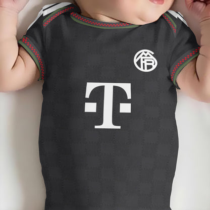Customized Bayern Munich Third Soccer Jersey , Baby Rib Bodysuit Sizes