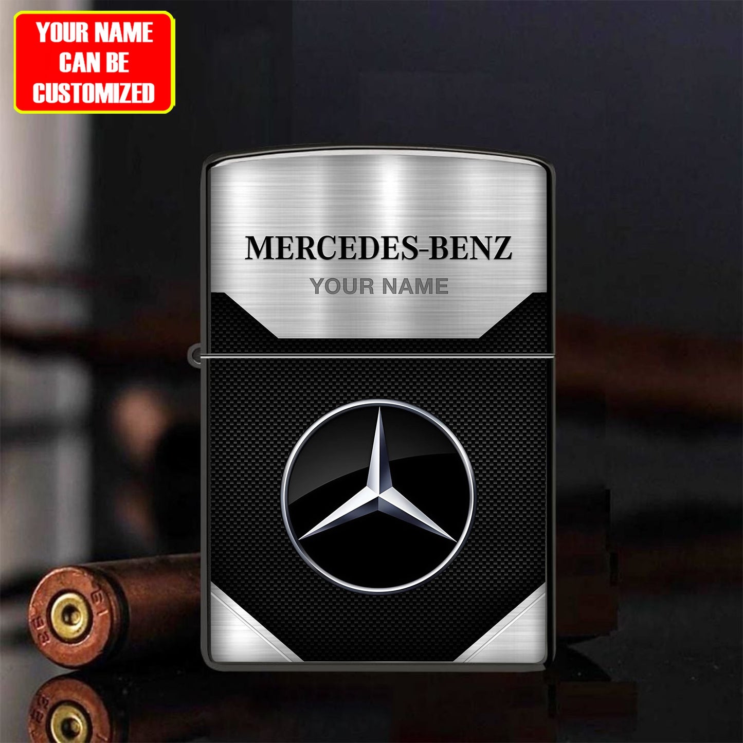 Personalized Merc Luxury Zippo Lighter