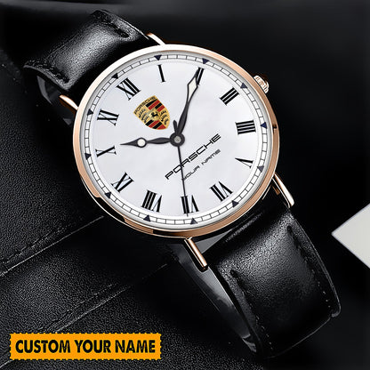 Personalized Pors Vintage Quartz Leather Watch P300801