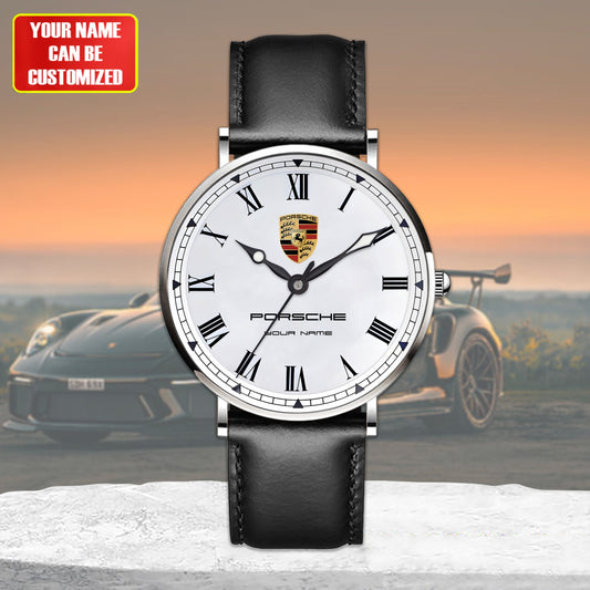 Personalized Pors Vintage Quartz Leather Watch P300801