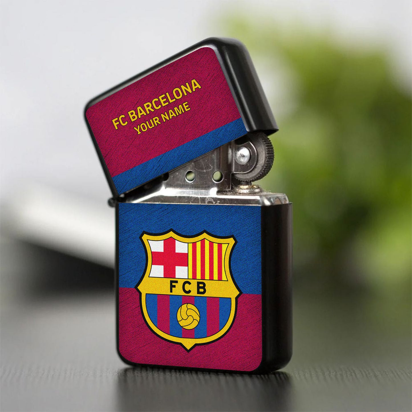 Personalized Barca FC Zippo Lighter