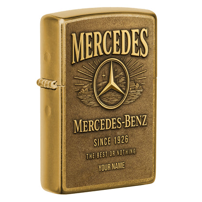 Personalized Merc Golden Vintage Zippo Lighter