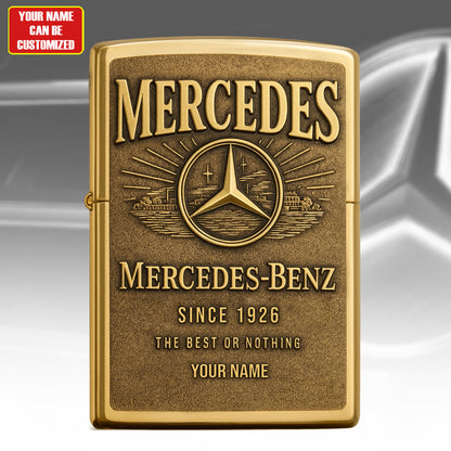 Personalized Merc Golden Vintage Zippo Lighter