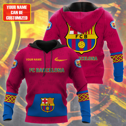 Personalized Barcelona Sport 3D Full Printing Set , Barcelona FC Shirt , Barcelona Set , Zipper Polo, Hoodie , Short , Polo , hawaii