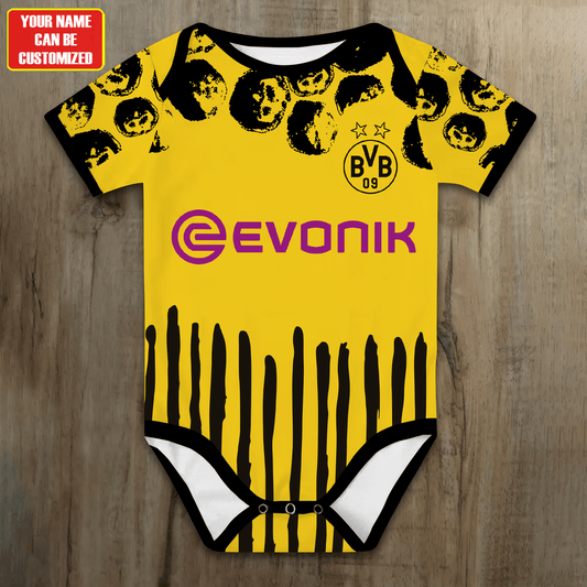 Customized Dortmund Club World Cup Soccer Jersey , Baby Rib Bodysuit Sizes
