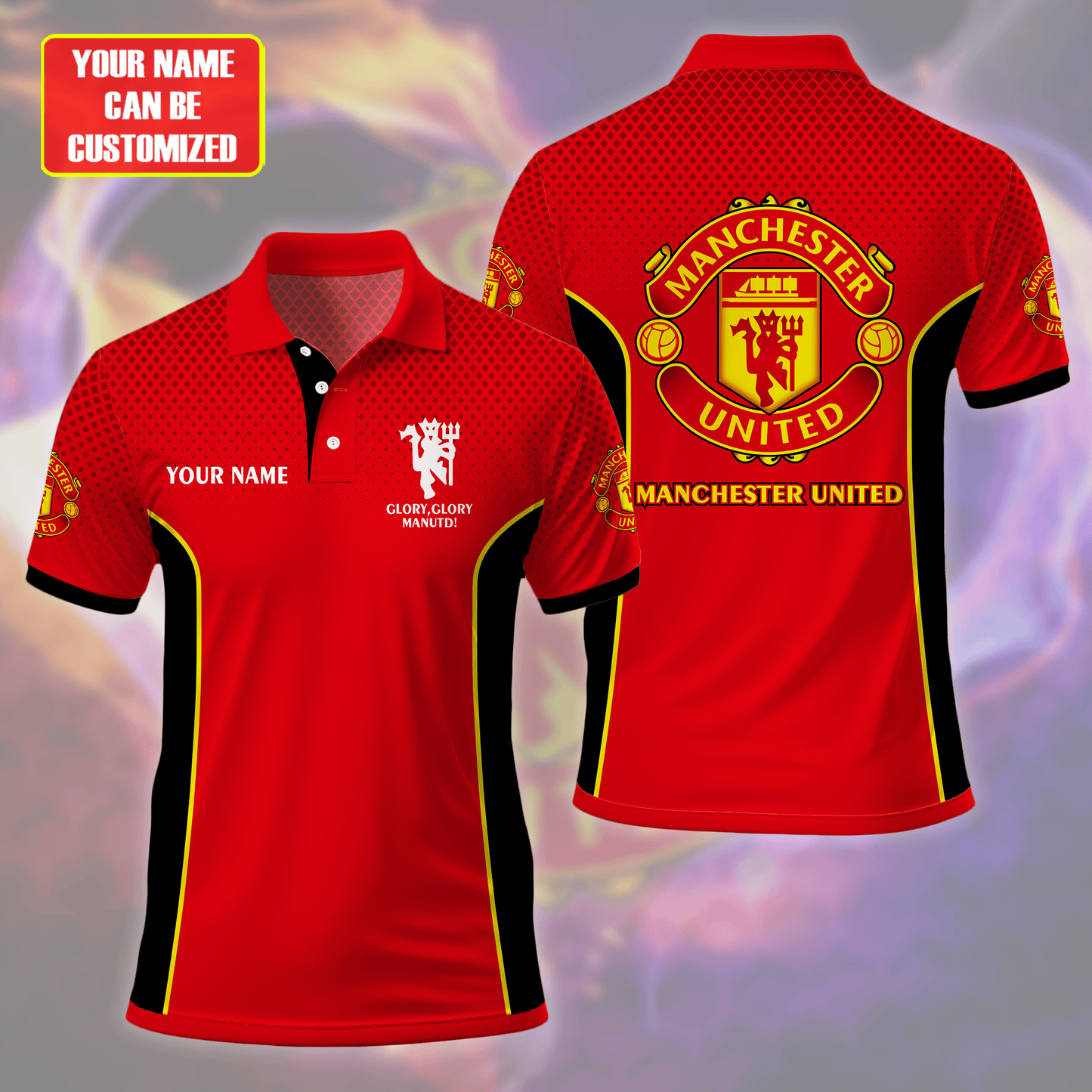 Personalized MU FC 3D Full Printing Set,  Shirt , Zipper Polo, Hoodie , Short ,Polo ,hawaii