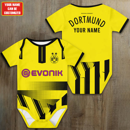 Customized Borussia Dortmund Soccer Jersey , Baby Rib Bodysuit Sizes