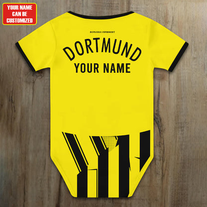 Customized Borussia Dortmund Soccer Jersey , Baby Rib Bodysuit Sizes