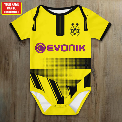 Customized Borussia Dortmund Soccer Jersey , Baby Rib Bodysuit Sizes