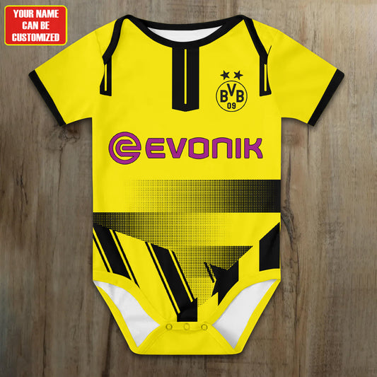 Customized Borussia Dortmund Soccer Jersey , Baby Rib Bodysuit Sizes