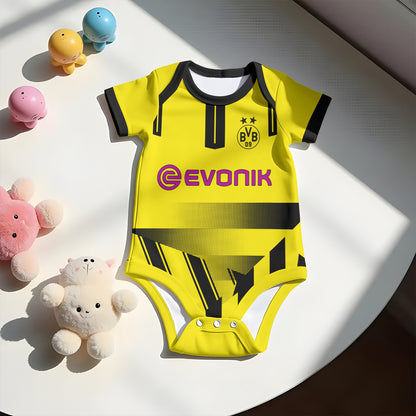 Customized Borussia Dortmund Soccer Jersey , Baby Rib Bodysuit Sizes