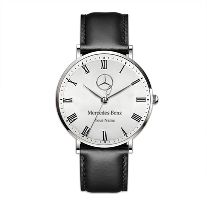 Personalized Merc Marben Quartz Leather Watch Q040905